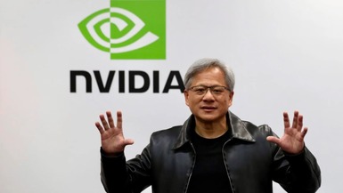 El cofundador y CEO de Nvidia, Jensen Huang, habla en Computex Taipéi 2023, en Taipéi, Taiwán. EFE/EPA/Ritchie B. Tongo