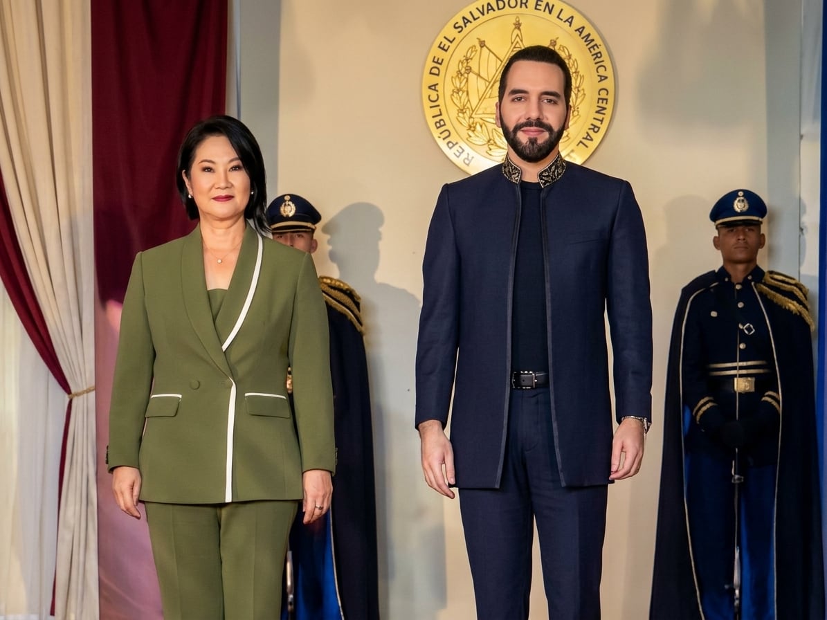 Presidenta Keiko Fujimori se reune con su homólogo Nayib Bukele