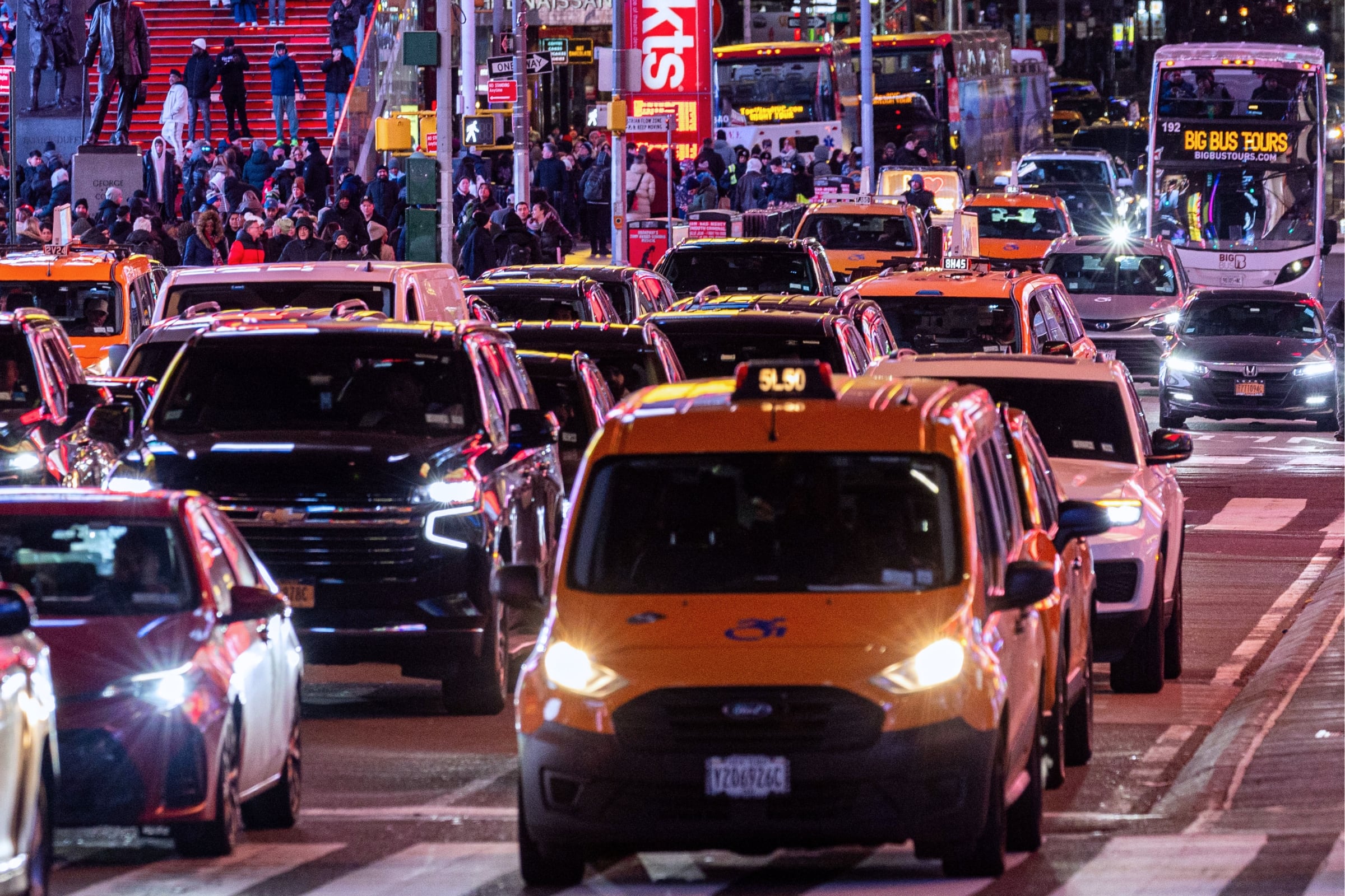 Nueva York es una de las ciudades más congestionadas de Estados Unidos (Foto: AFP)