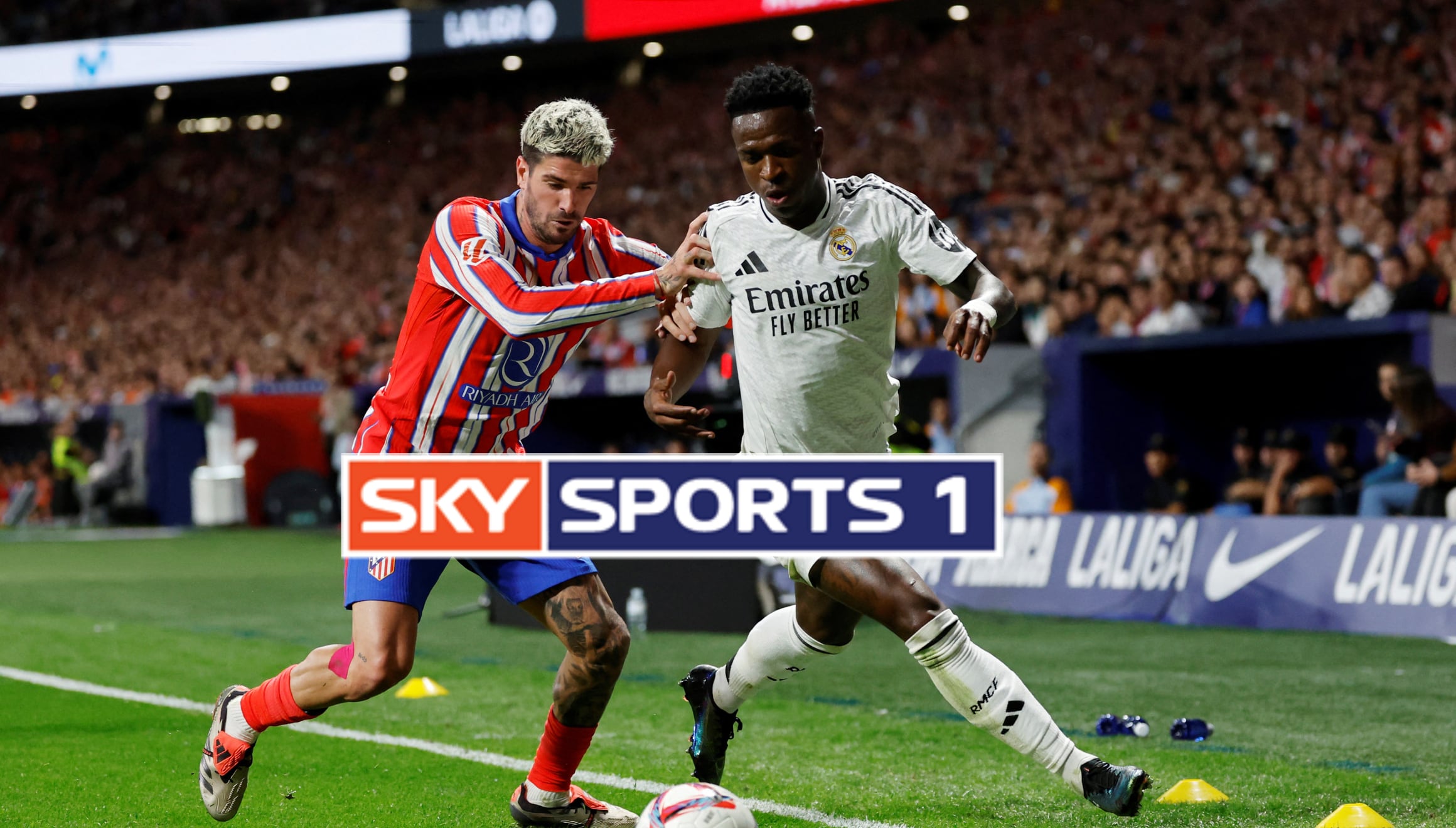 Cobertura oficial de SKY Sports HD EN VIVO ONLINE para ver el derbi entre Real Madrid y Atlético Madrid este sábado 8 de febrero por la fecha 23 de LaLiga EA Sports 2024-25 desde el Santiago Bernabéu (Foto: AFP)