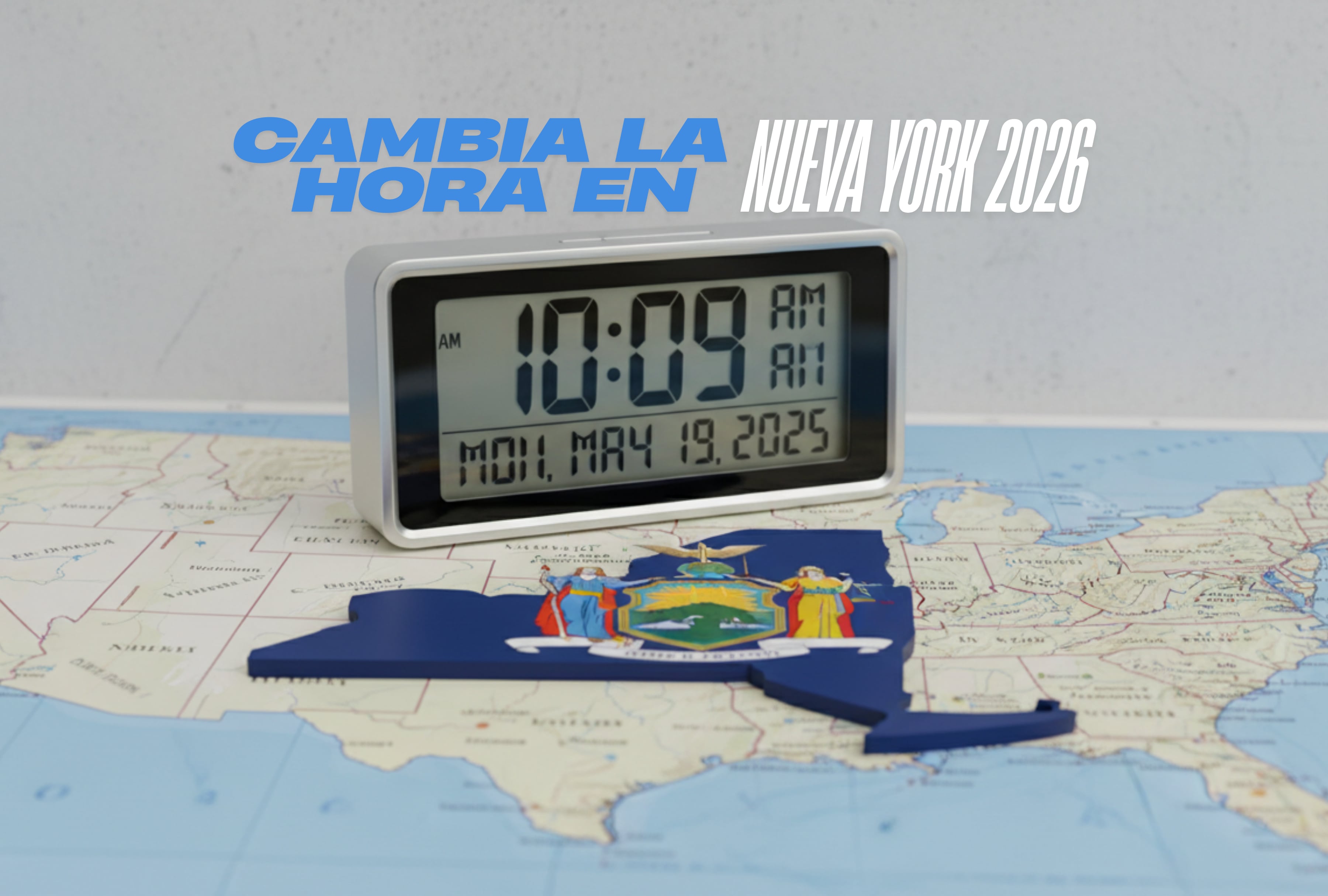 El horario de verano 2026 llega a Nueva York. Conoce la fecha oficial para adelantar el reloj en la Gran Manzana y cómo este cambio afecta tu día a día. ¡Ajusta tu alarma y disfruta de más horas de sol en NY! | Imagen creada por El Comercio Mag usando la IA de Gemini / Composición GEC