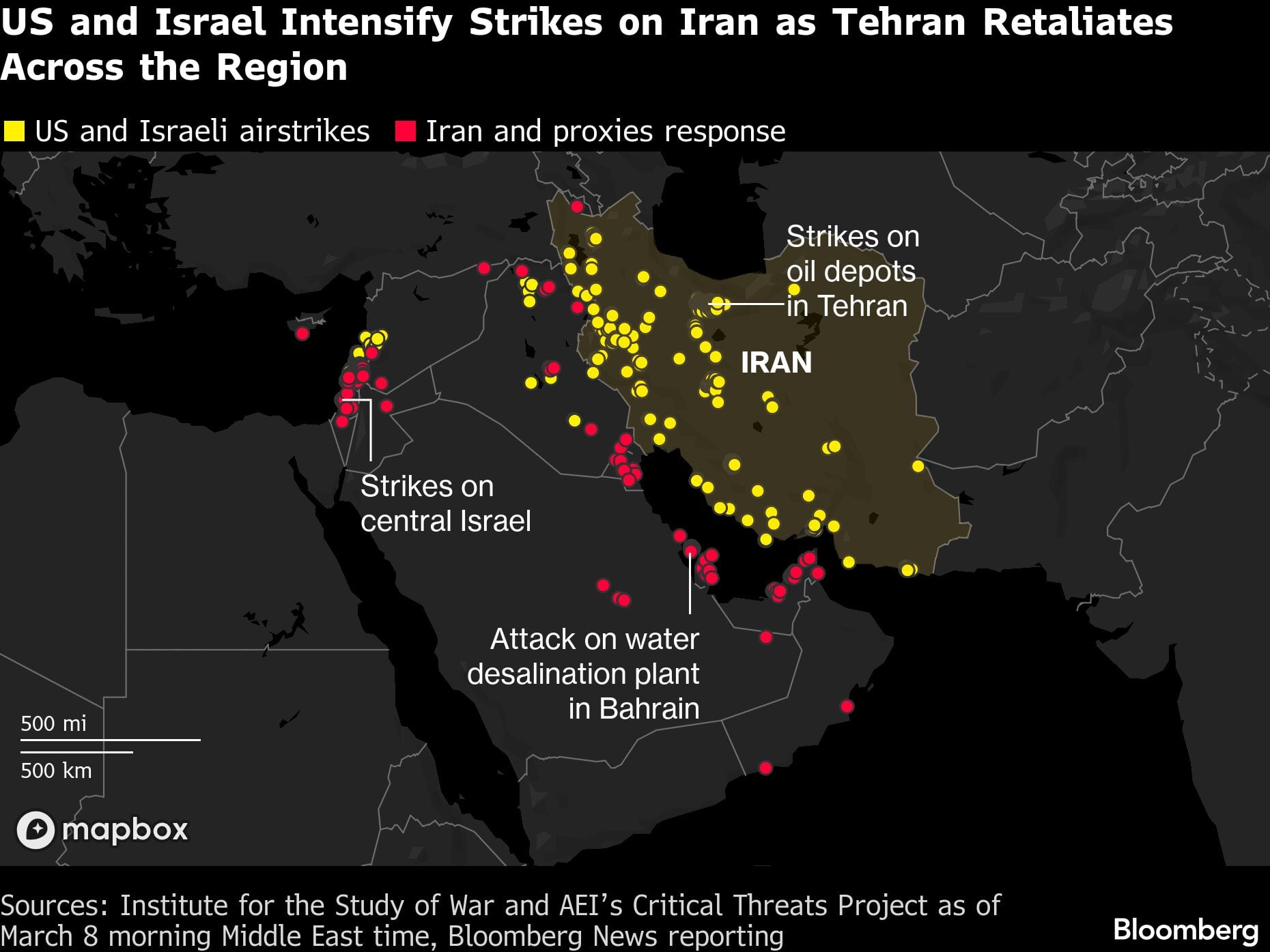 Estados Unidos e Israel intensifican sus ataques contra Irán mientras Teherán toma represalias en toda la región