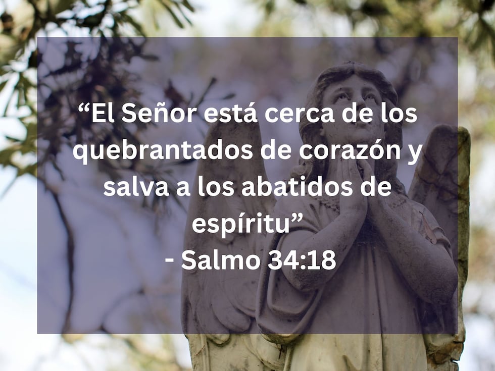 "El Señor está cerca de los quebrantados de corazón y salva a los abatidos de espíritu" - Salmo 34:18. | Crédito: Foto de Sandy Millar en Unsplash / Composición Mix