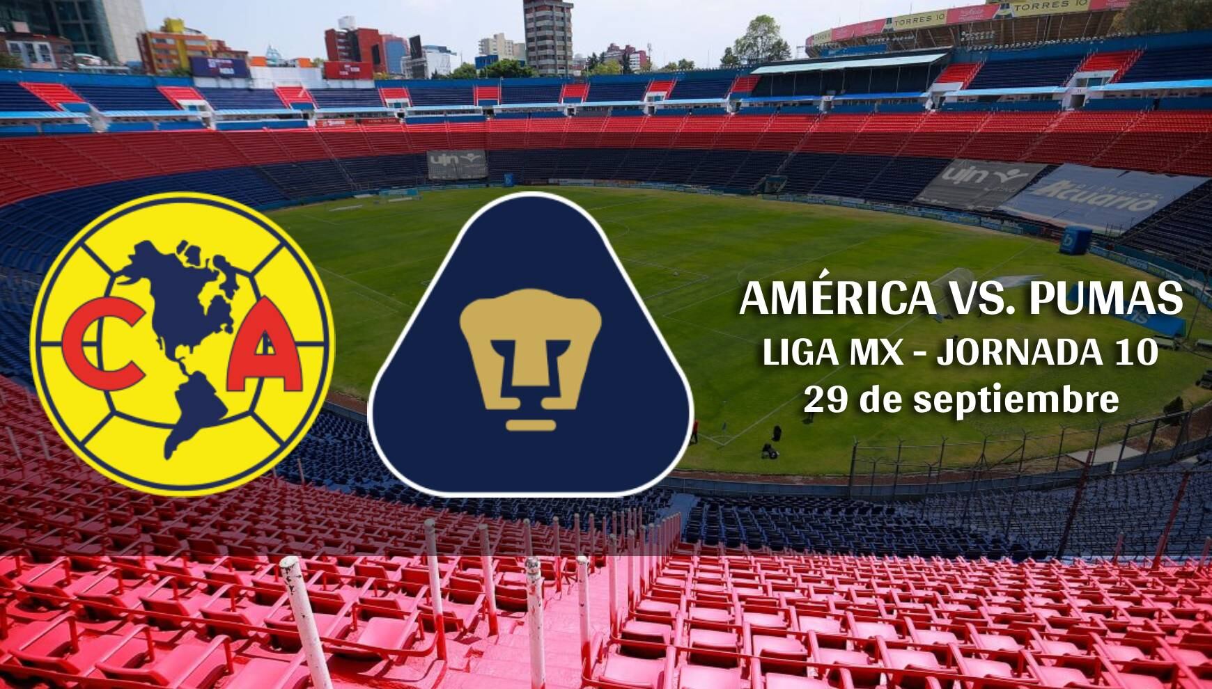 Transmisión de América vs. Pumas este domingo 29 de septiembre por el Clásico Capitalino de la Liga MX 2024. (Foto: Composición Mix)