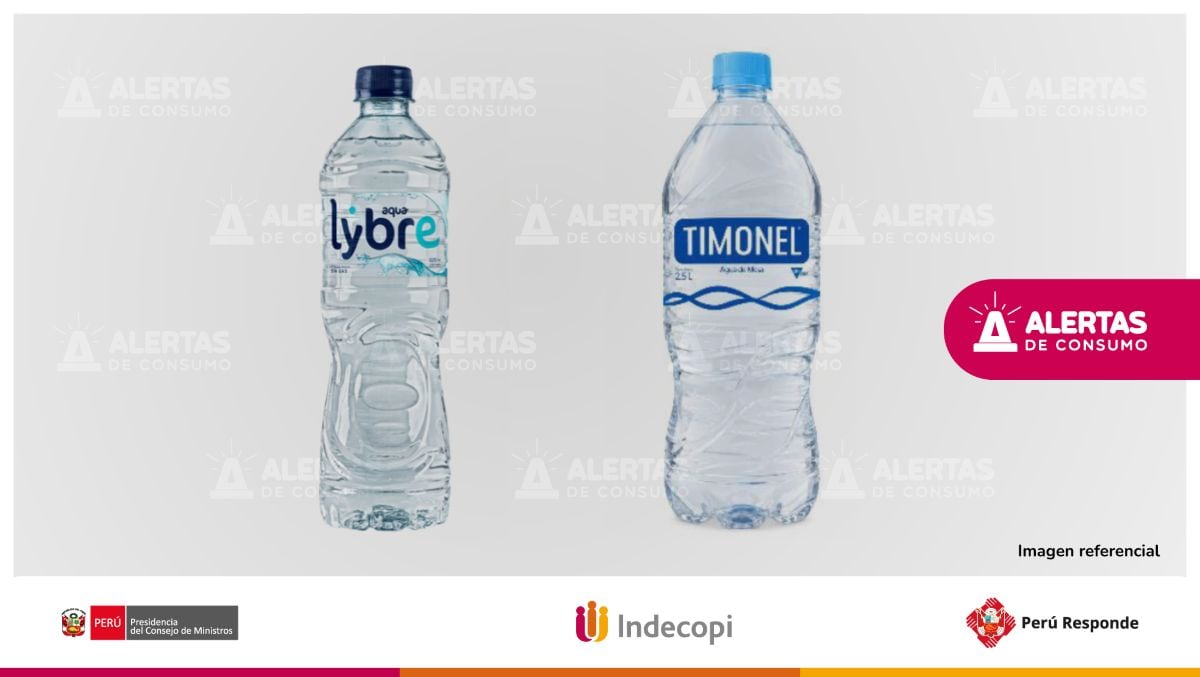 Indecopi da plazo de cinco días hábiles a proveedor de aguas Timonel y Lybre para informar acciones ante alerta por contaminación. Foto: Indecopi.