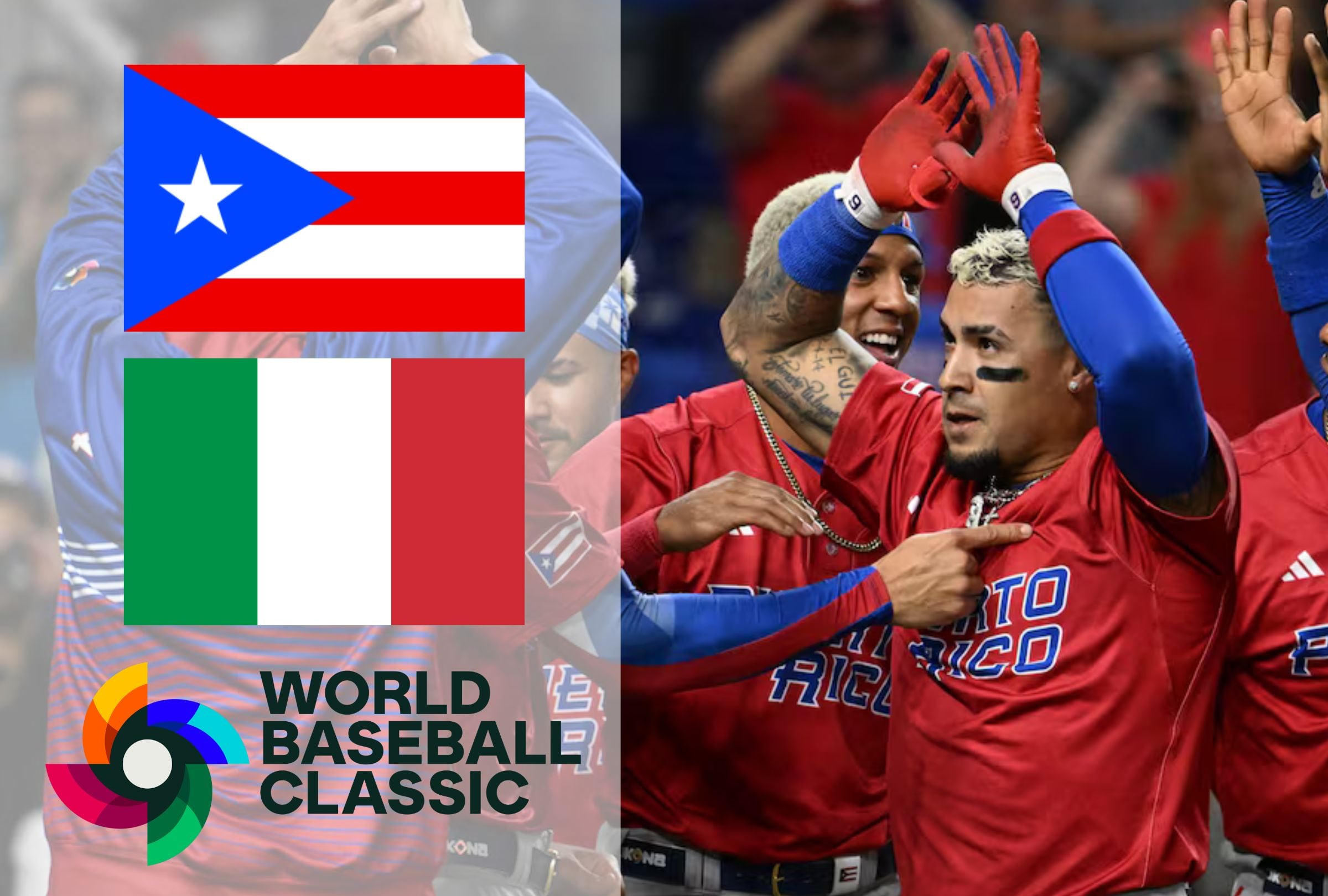 Conoce los horarios y qué canales de TV transmiten el partido entre Puerto Rico vs. Italia EN VIVO este sábado 14 de marzo desde Daikin Park, Houston, Texas, EE. UU. (Foto: MLB / Composición Mag)