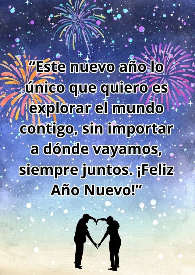 ESTADOS UNIDOS, 31/12/2025.- Juntos somos imparables. ¡Feliz Año Nuevo, mi amor! FOTO DE CANVA.COM