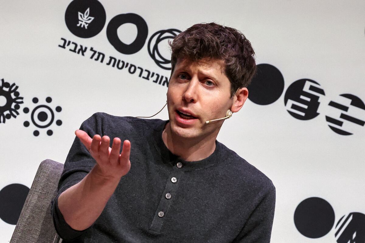 Sam Altman, US entrepreneur, investor, programmer, and founder and CEO of artificial intelligence company OpenAI, speaks at Tel Aviv University in Tel Aviv on June 5, 2023. (Photo by JACK GUEZ / AFP)