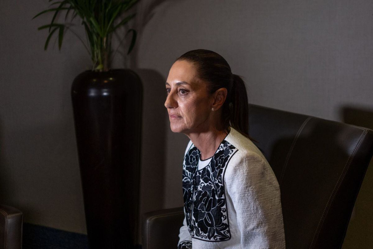 Claudia Sheinbaum, former mayor of Mexico City and presidential candidate for the Morena party, during a Bloomberg Television interview on the sidelines of the Association of Mexican Banks (ABM) convention in Acapulco, Guerrero state, Mexico, on Friday, April 19, 2024. The convention is the most important economic-financial forum in the country, bringing together more than 1300 attendees to analyze and discuss the main issues affecting the industry. Photographer: Fred Ramos/Bloomberg
