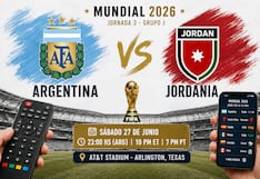 ¿A qué hora juega y en qué canal transmiten Argentina vs. Jordania EN VIVO hoy por el Mundial 2026?