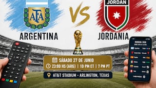 ¿A qué hora juega y en qué canal transmiten Argentina vs. Jordania por el Mundial 2026?