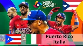 ⌚ A qué hora juega y qué canal transmite Puerto Rico vs. Italia, por el Clásico Mundial Béisbol 2026