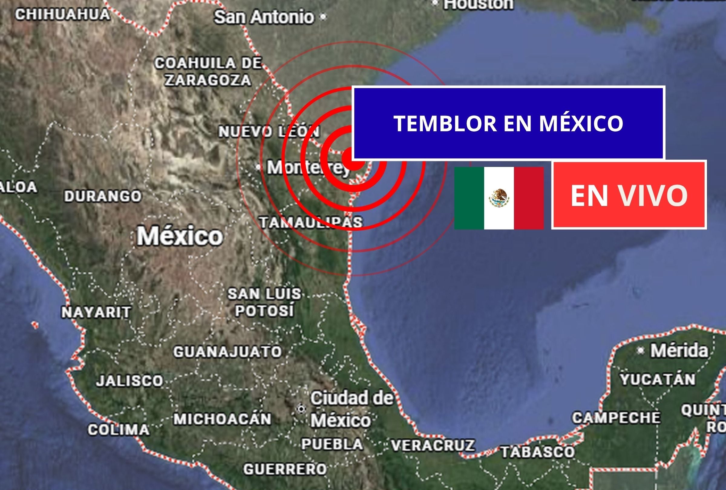 Sigue el reporte oficial del Servicio Sismológico Nacional (SSN) sobre los últimos temblores registrados en México hoy, viernes 29 de mayo de 2026. (Imagen creada con foto de Google Maps para Gestión Mix)