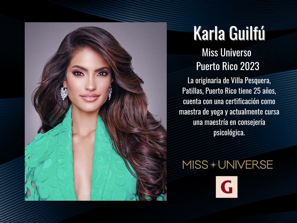 Karla Inelisse Guilfú Acevedo es originaria de Villa Pesquera, Patillas, Puerto Rico, y a sus 25 años, cuenta con una certificación como maestra de yoga y actualmente cursa una maestría en consejería psicológica.