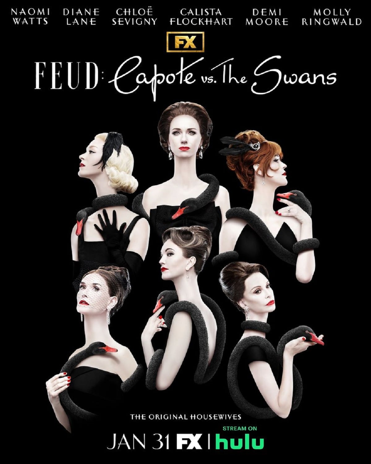 El póster de "Feud: Capote vs. The Swans", la segunda temporada de la serie de antología de Ryan Murphy (Foto: FX Network)