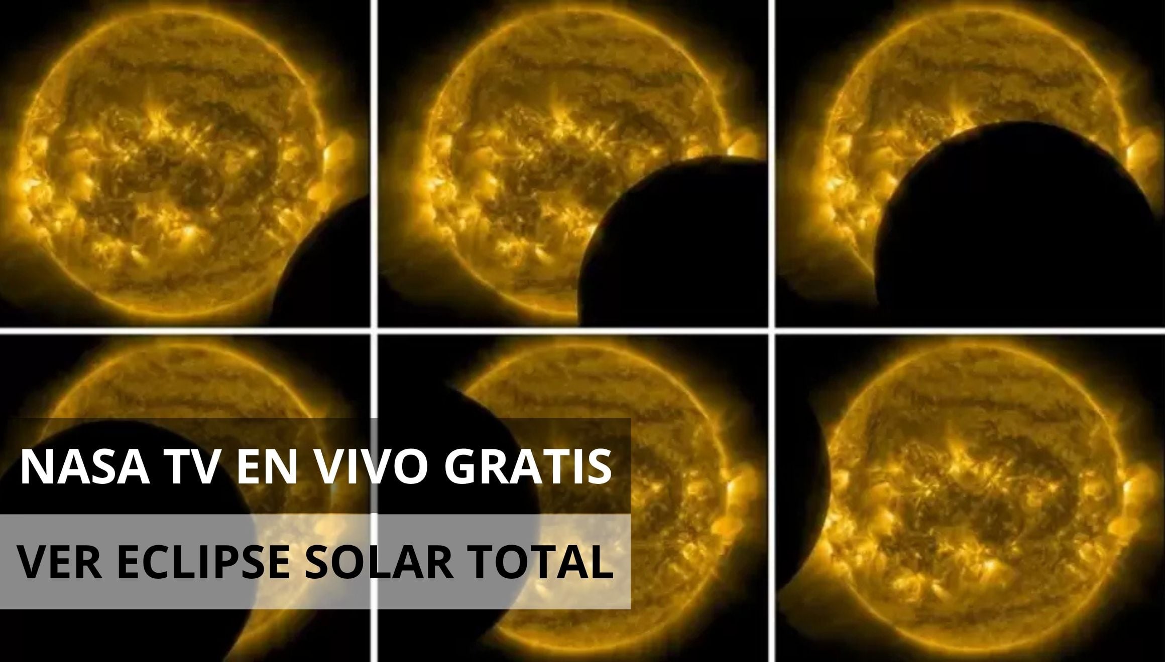 NASA TV transmitió el eclipse solar del 12 de agosto en Estados Unidos y España