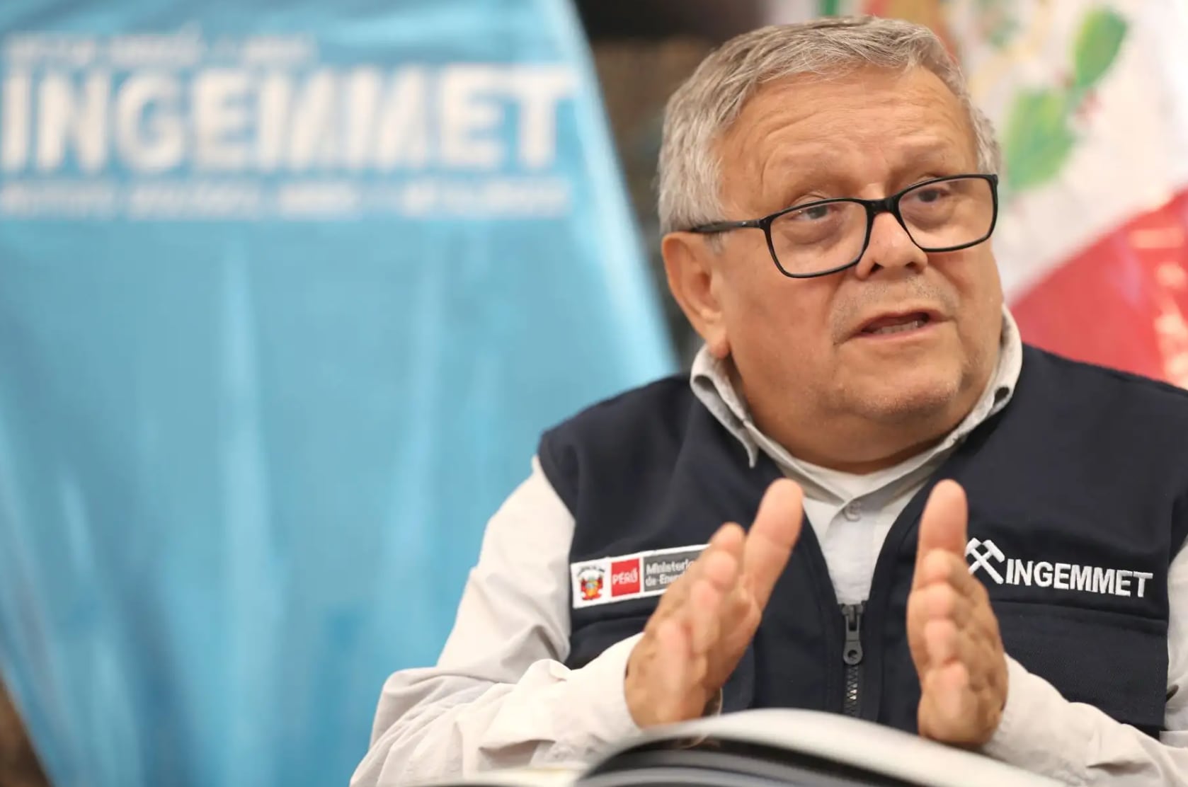 Luis Chirif fue designado presidente de Ingemmet en junio de 2024. (Foto: Andina)