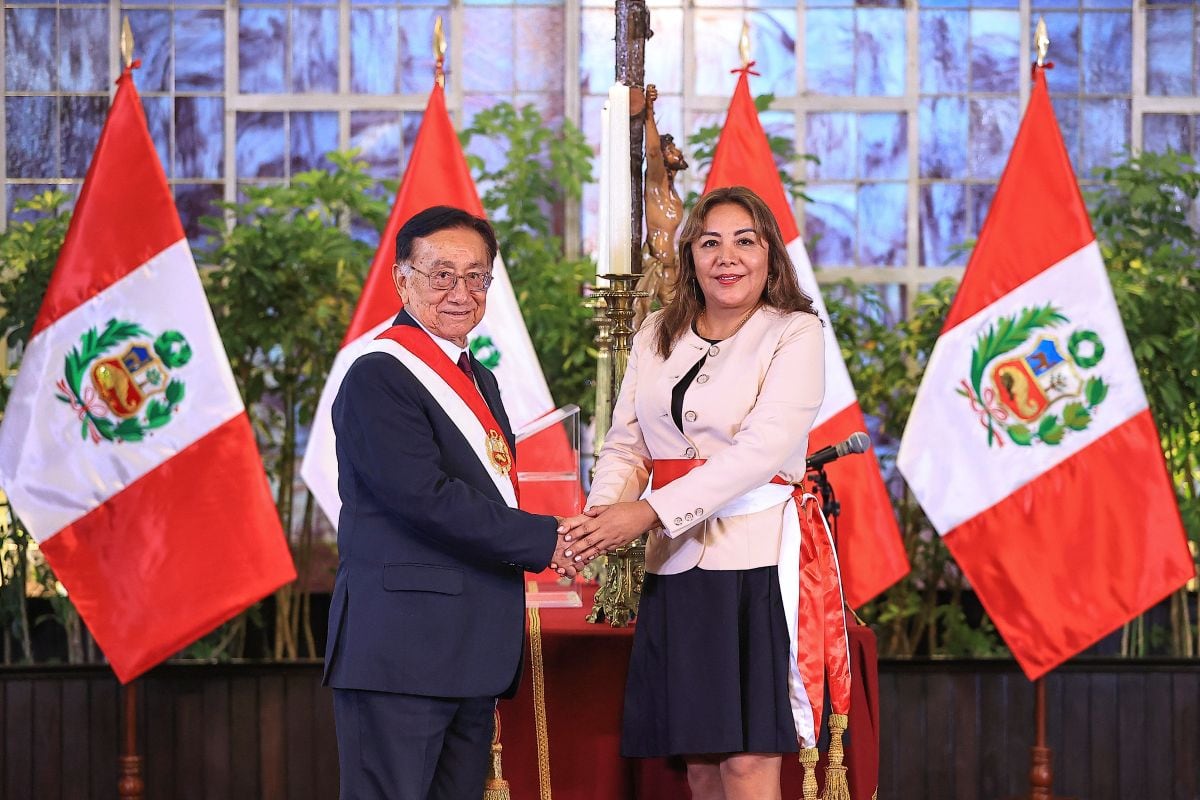 Lily Norka Vásquez Dávila es ratificada al mando del Ministerio de Desarrollo e Inclusión Social. Foto: Presidencia.