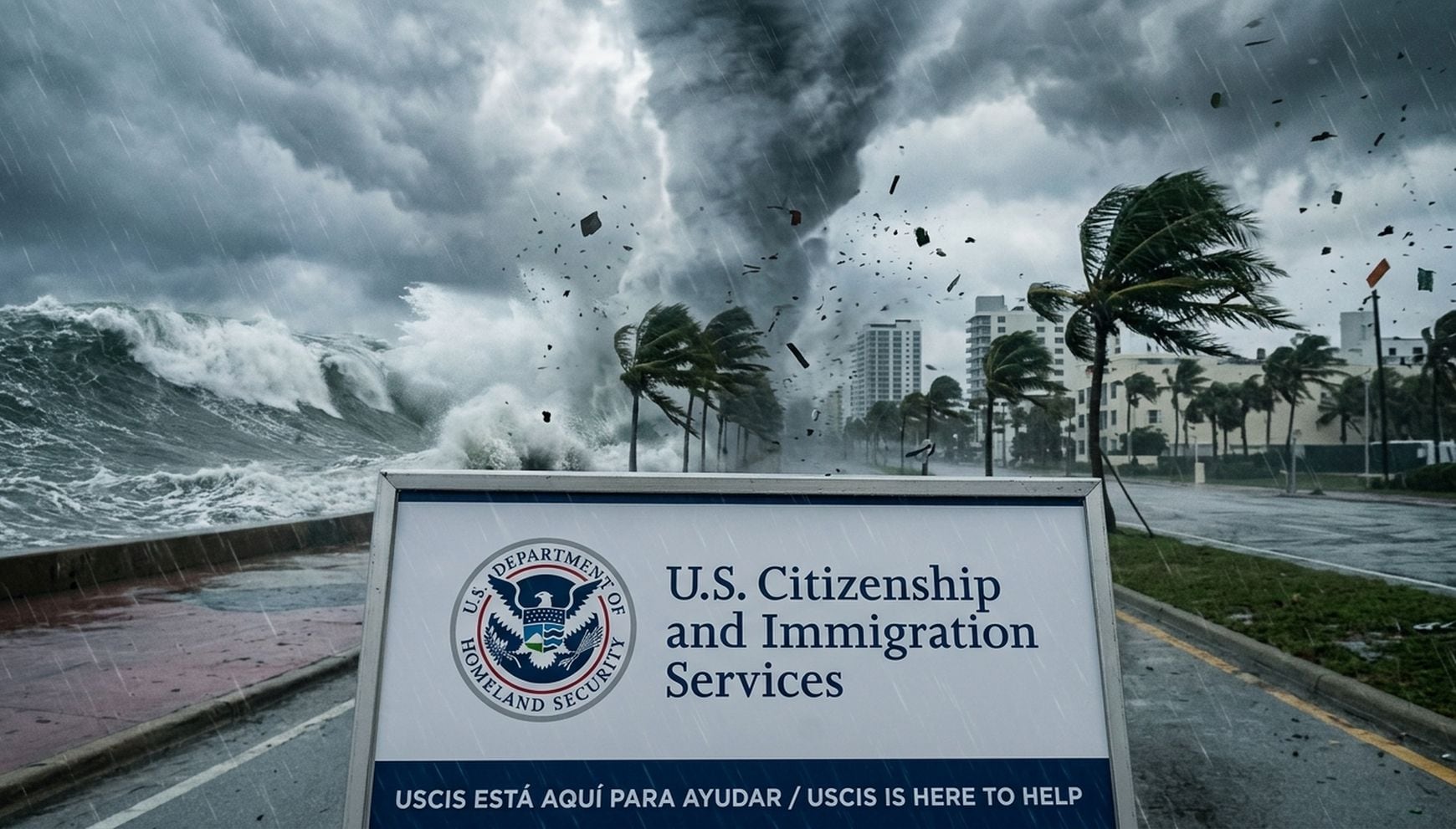 USCIS puede evaluar reprogramaciones, extensiones, respuestas tardías, reemplazos de documentos y otros alivios tras una emergencia (Foto: Imagen creada por Gestión MIX usando Gemini)