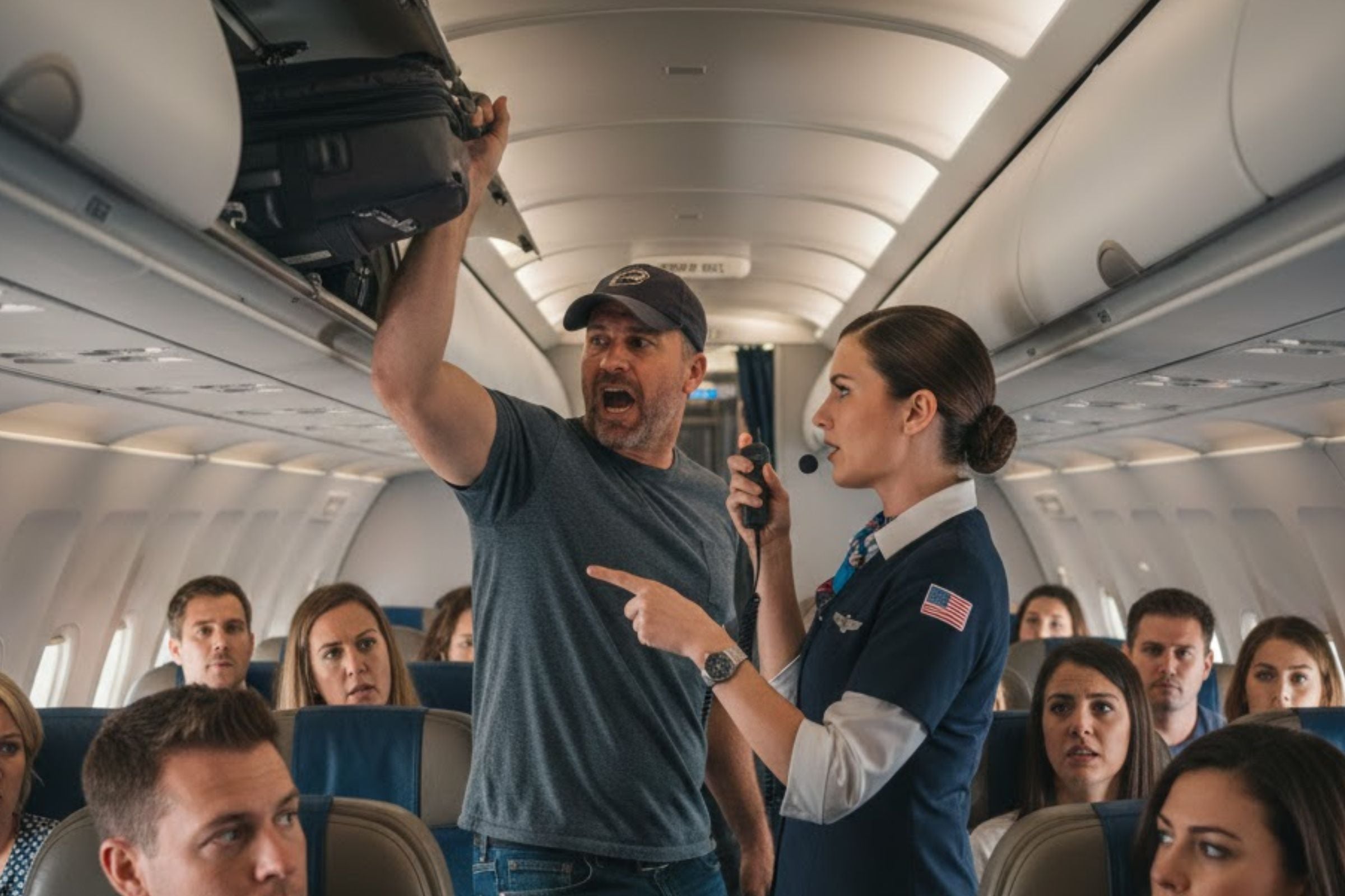 Las multas por incumplimiento de órdenes durante el vuelo ascienden hasta $45,000 (Crédito: Imagen creada por El Comercio MAG usando la IA de 'Gemini')