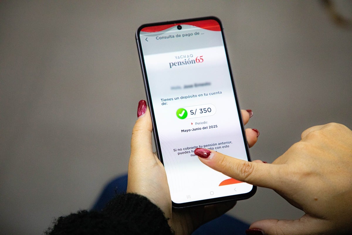 Aplicativo de Pensión 65 (Foto: Midis)