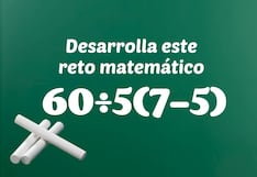 Analiza detalladamente la operación y confirma tu rapidez mental: cuál es la respuesta de 60÷5(7-5)?