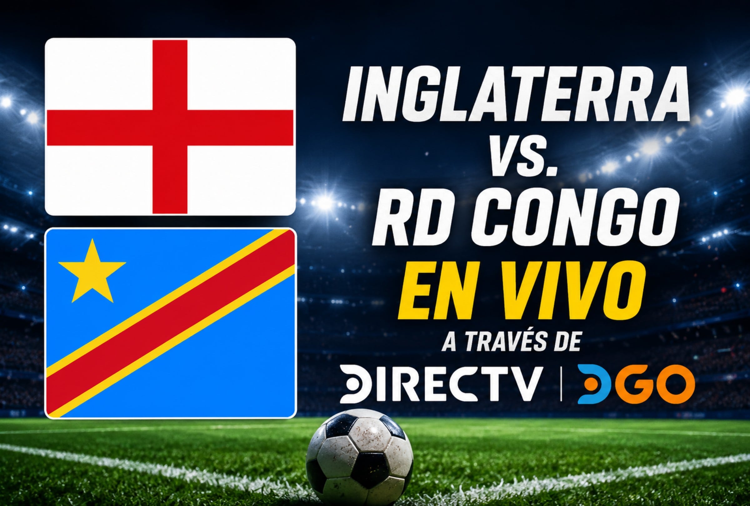 El encuentro entre Inglaterra y RD Congo se disputará este miércoles 1 de julio de 2026 en el Mercedes-Benz Stadium de Atlanta. (Foto: Imagen creada por El Comercio MAG usando Gemini)