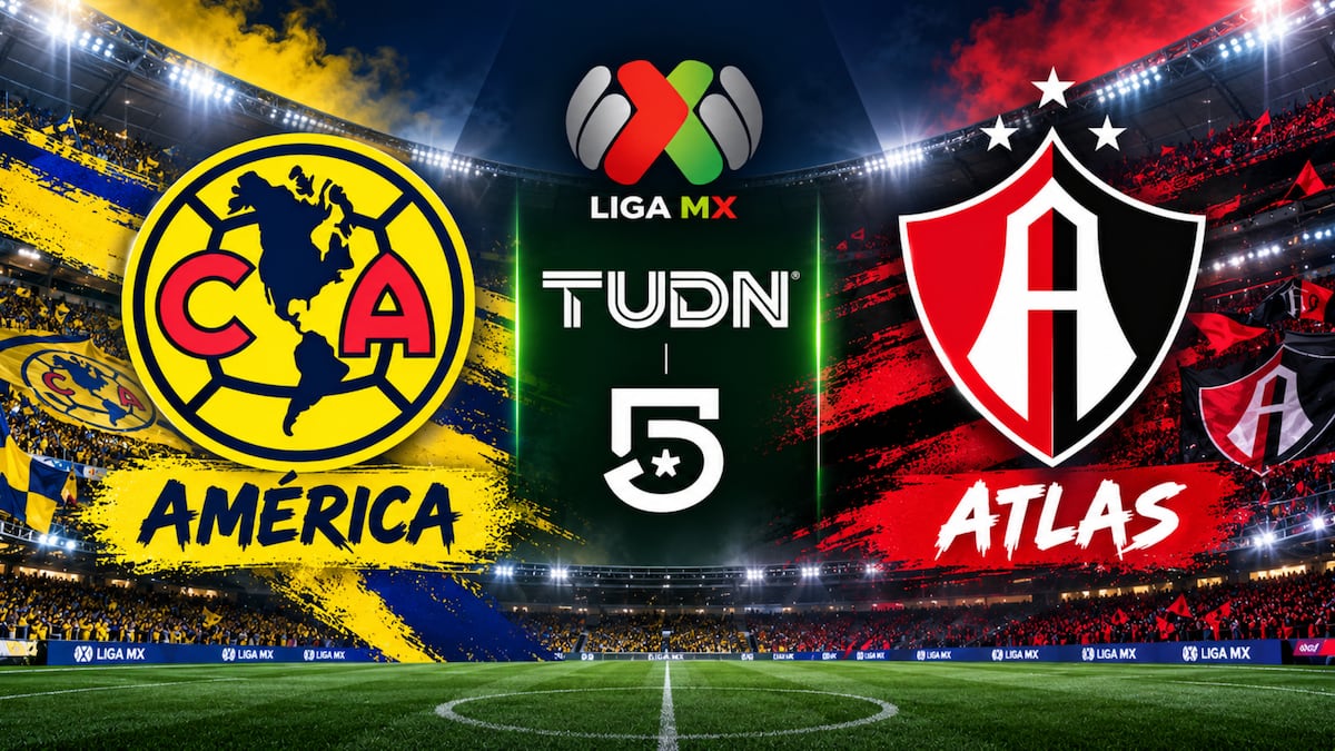 TUDN y Canal 5 EN VIVO por Internet — dónde ver partido Club América vs. Atlas por TV abierta y Fútbol Online