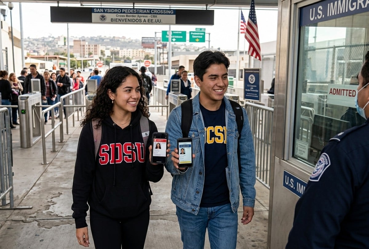 CBP busca reducir las largas filas en la frontera San Diego-Tijuana con este nuevo programa piloto. | Crédito: Imagen creada por El Comercio MAG usando Gemini