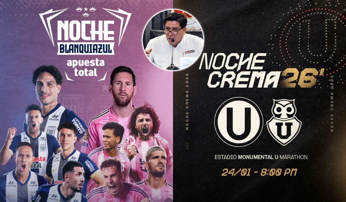 Ministro del Interior rechazó garantías de Noche Blanquiazul y Noche Crema. (Foto: Composición)