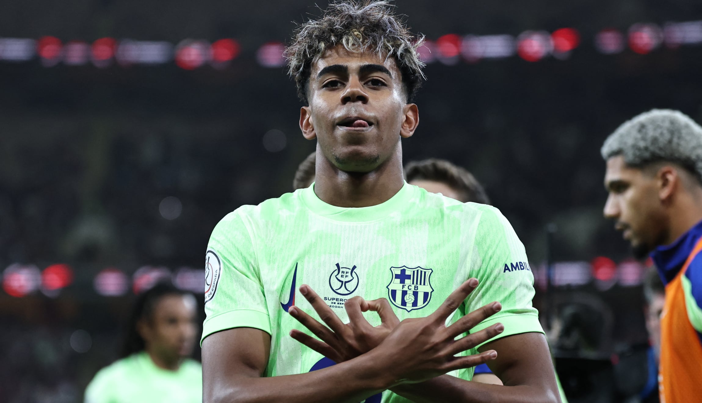 Con goles de Gavi y Lamine Yamal, Barcelona venció al Athletic Club y clasificó a la final de la Supercopa de España 2025. (Foto: AFP)