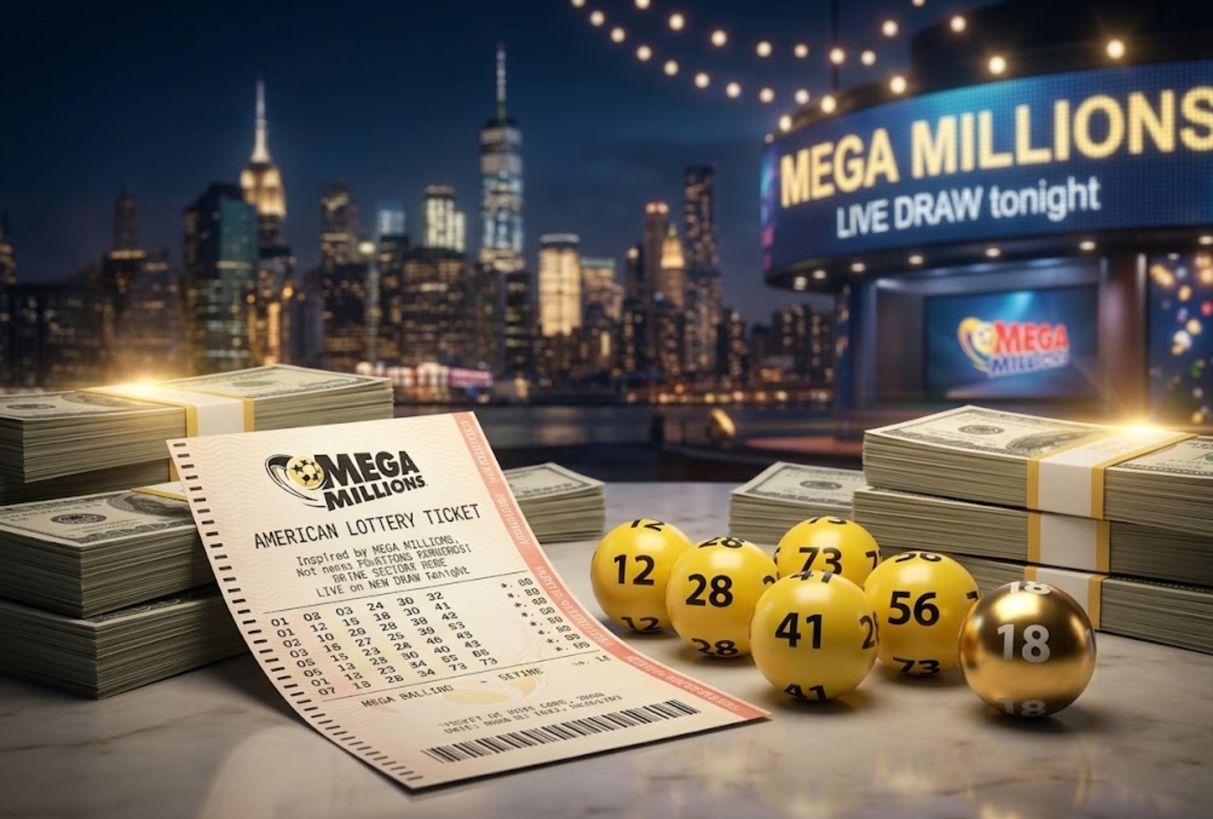 Revisa los números ganadores del Mega Millions de hoy viernes 18 de septiembre. El premio mayor es de $244 millones de dólares. FOTO: Imagen creada por Gemini para Mix de Gestión.