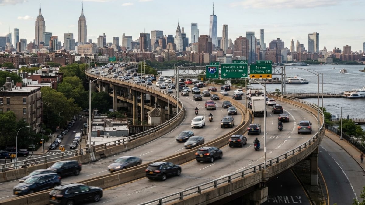 Nueva York anuncia obras de $4,000 millones en la Brooklyn-Queens Expressway: el ambicioso plan para evitar un colapso vial