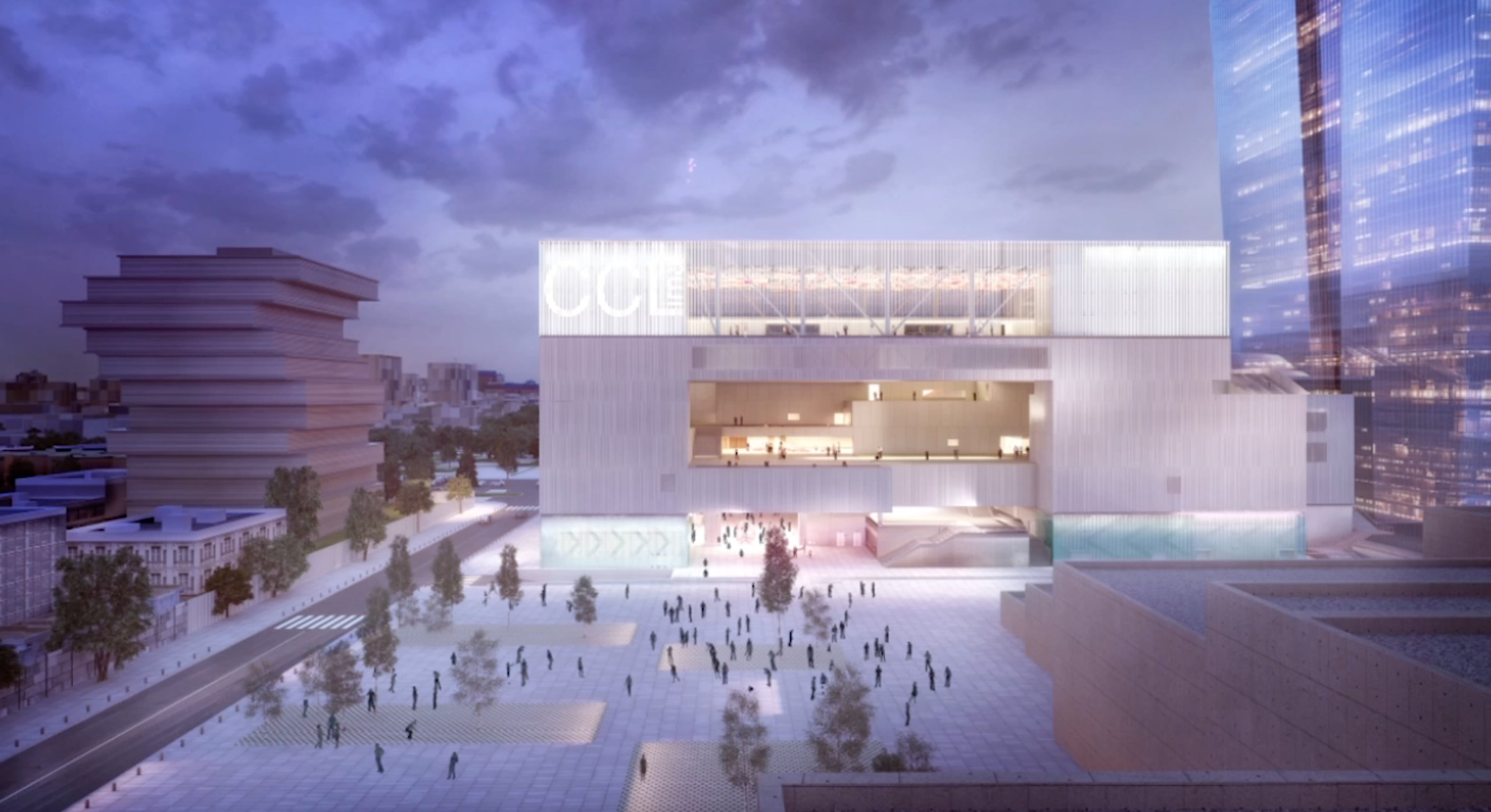 El LCC cuenta con 15,000 m² de superficie neta, 18 salas de convenciones multifuncionales distribuidas en ocho niveles y cuatro plantas subterráneas de estacionamiento, entre otras cosas. Foto: Proinversión.