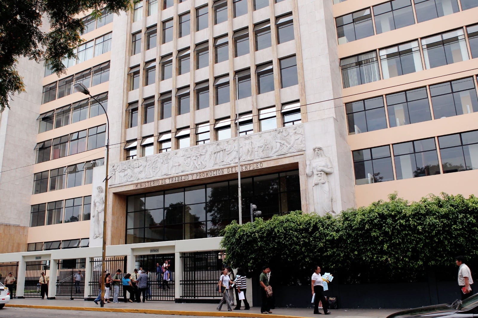 Registran de forma extemporánea visita de dirigentes del Fenate al Ministerio de Trabajo. Foto: MTPE