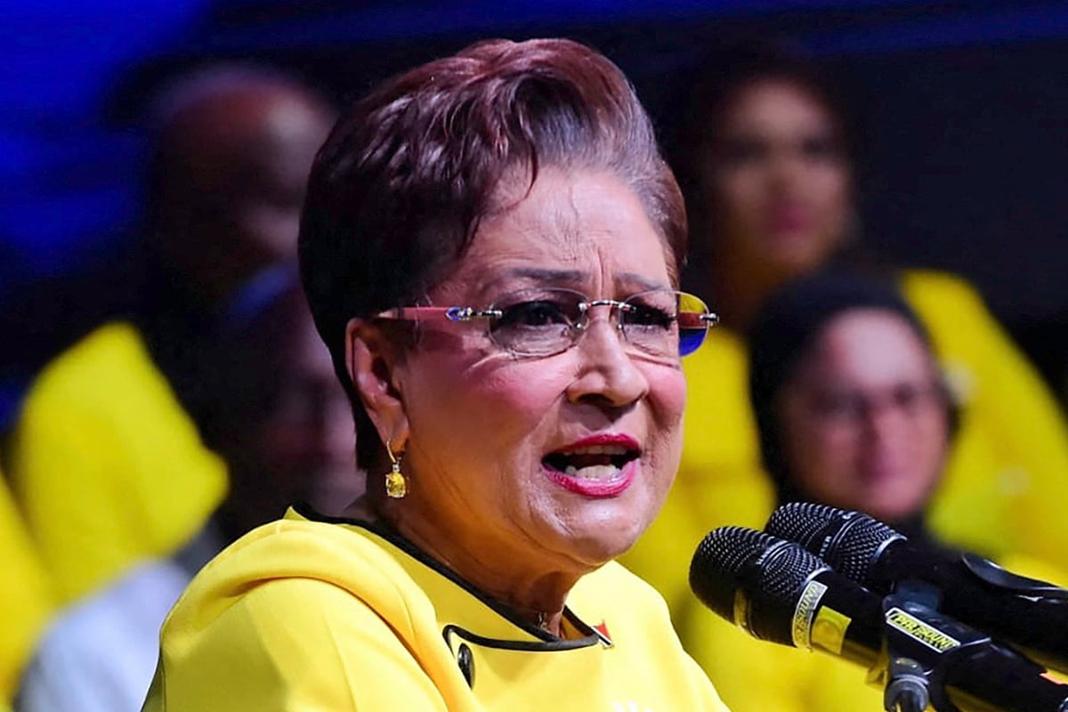 Kamla Persad-Bissessar. (Foto de Prior Beharry / AFP)