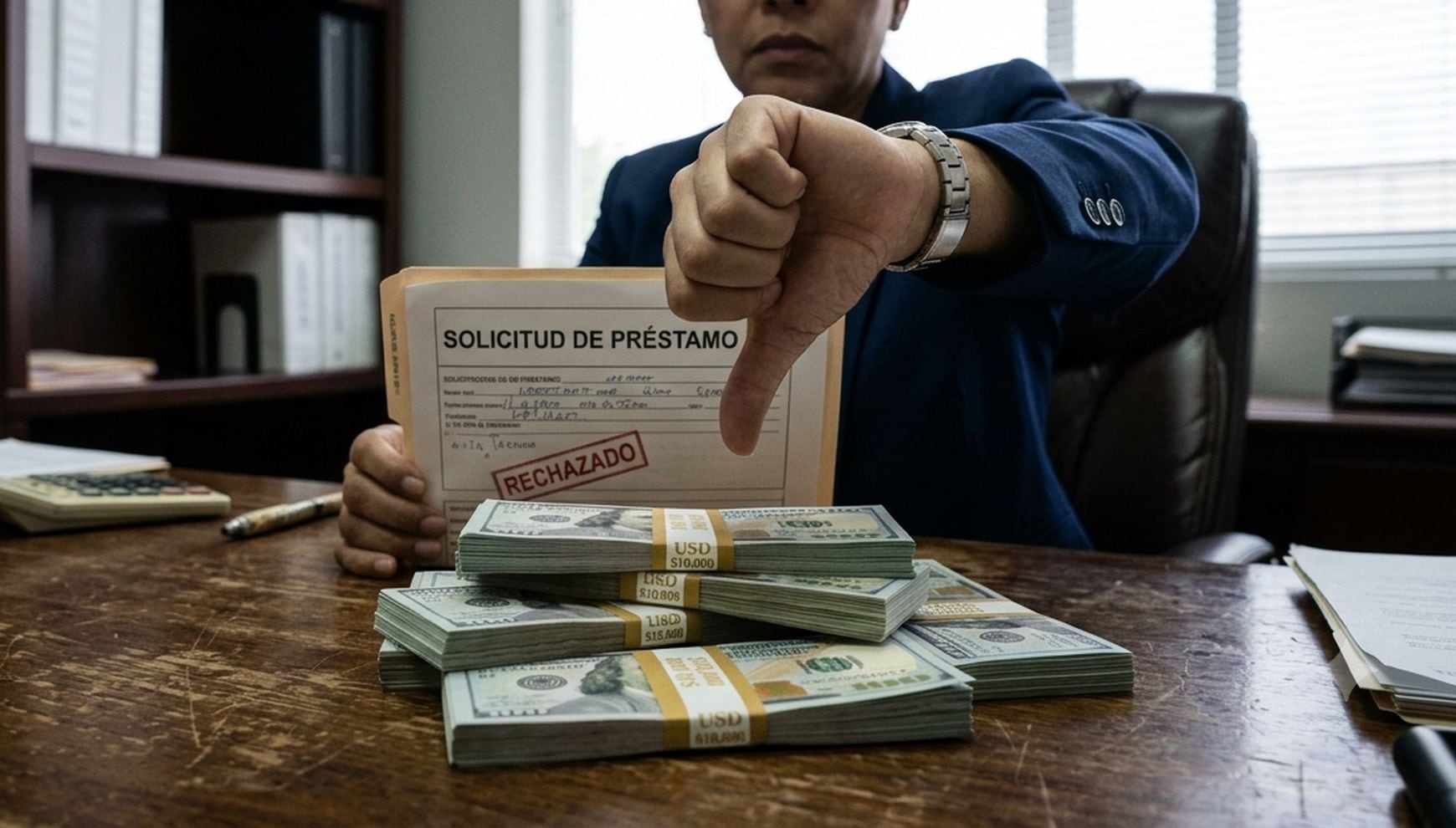 La nueva guía de la administración Trump exige a los bancos revisar con lupa el estatus migratorio de quienes piden crédito, lo que puede dejar a miles de inmigrantes fuera de préstamos personales, hipotecas y financiamiento para pequeños negocios (Foto: Imagen creada por Gestión MIX usando Gemini)