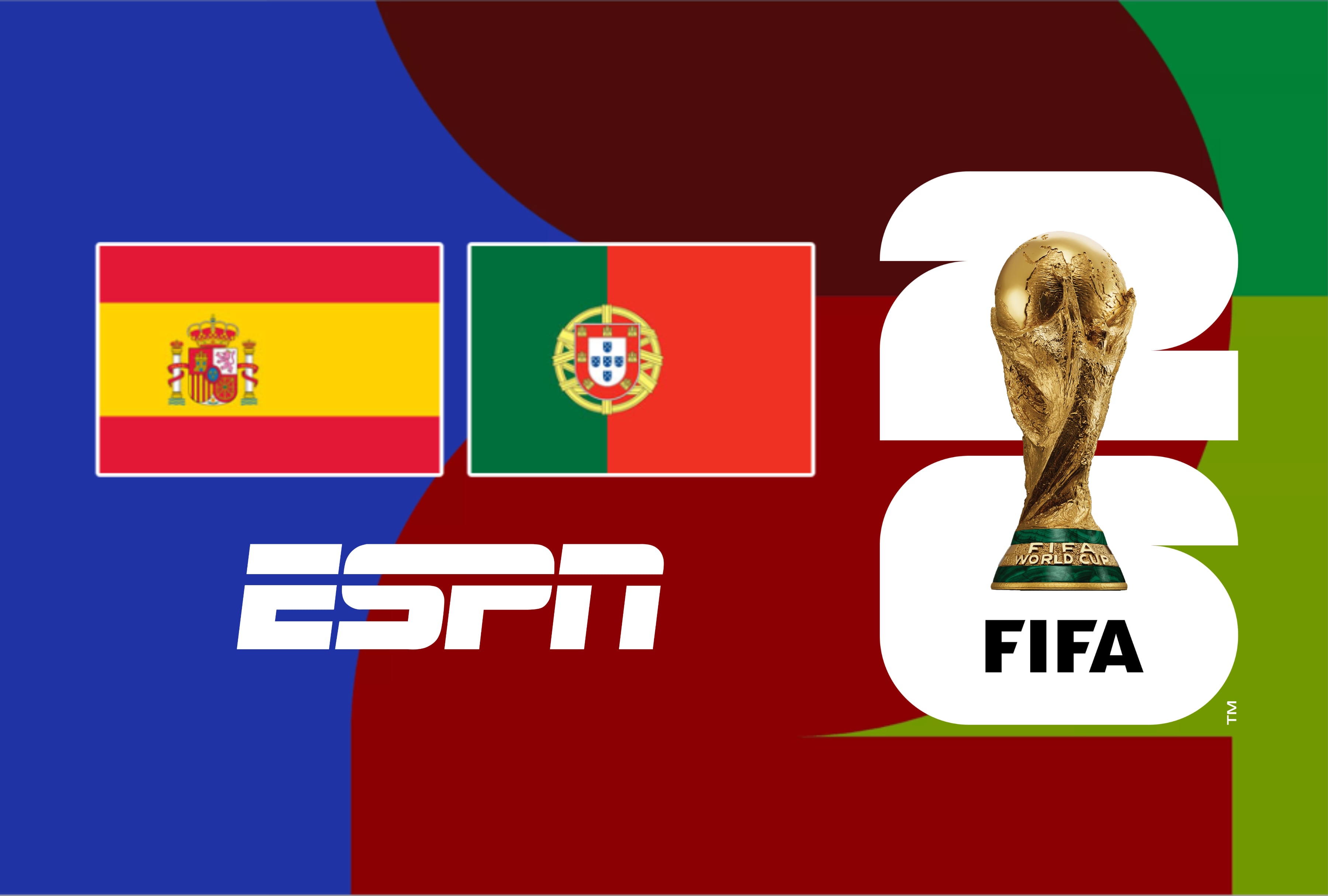 Transmisión de ESPN en vivo del partido España vs. Portugal por octavos del Mundial 2026. Imagen del encuentro disponible en plataformas digitales y el servicio de Disney Plus Premium online. | Crédito: fifa.com / Composición Mag