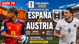 ¿A qué hora juega y qué canal transmite España vs. Austria EN VIVO hoy por el Mundial 2026?