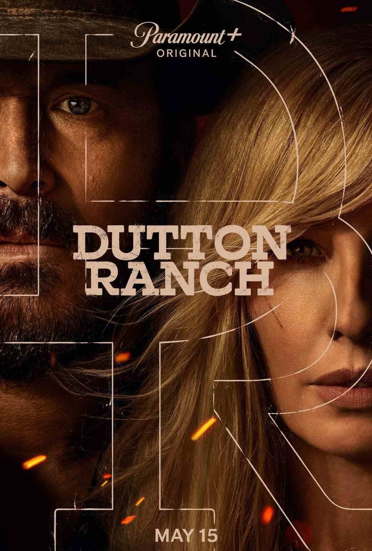 El póster de "Dutton Ranch", serie dramática protagonizada por Kelly Reilly y Cole Hauser (Foto: 101 Studios / MTV Entertainment Studios / Paramount Television)