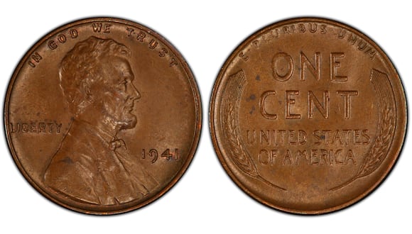 El "Lincoln Penny" de 1941 puede venderse por varios miles de dólares (Foto: PCGS)