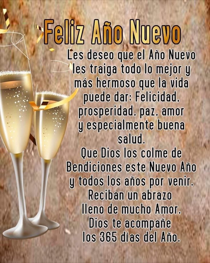 Comparte alguna de estas 30 tarjetas para celebrar un Feliz Año Nuevo 2025 y dedícale alguna con mensajes bonitos, cortos y originales. (Foto: Pinterest.com)