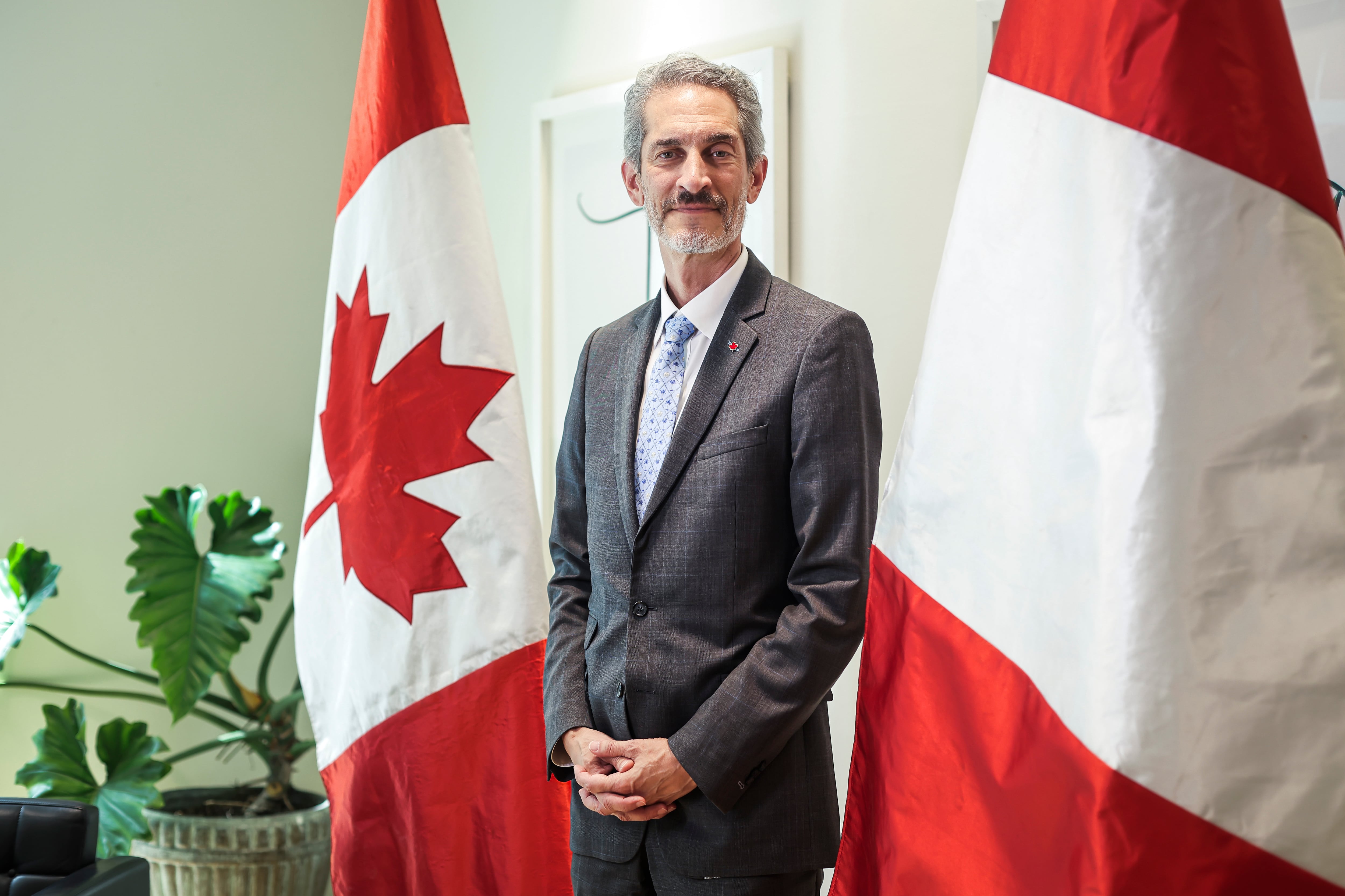 Embajador de Canadá en Perú, Jean-Dominique Ieraci, en entrevista con Diario Gestión. Fotos: Joel Alonzo/GEC.