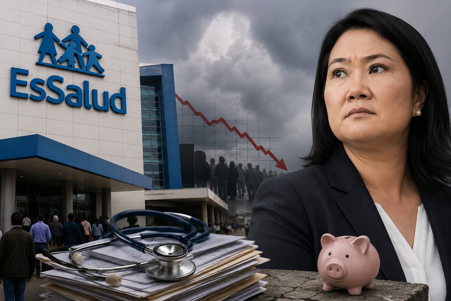 EsSalud y Gobierno de Keiko: informe revela desafíos financieros y de gestión | Foto: Generada por IA - ChatGPT