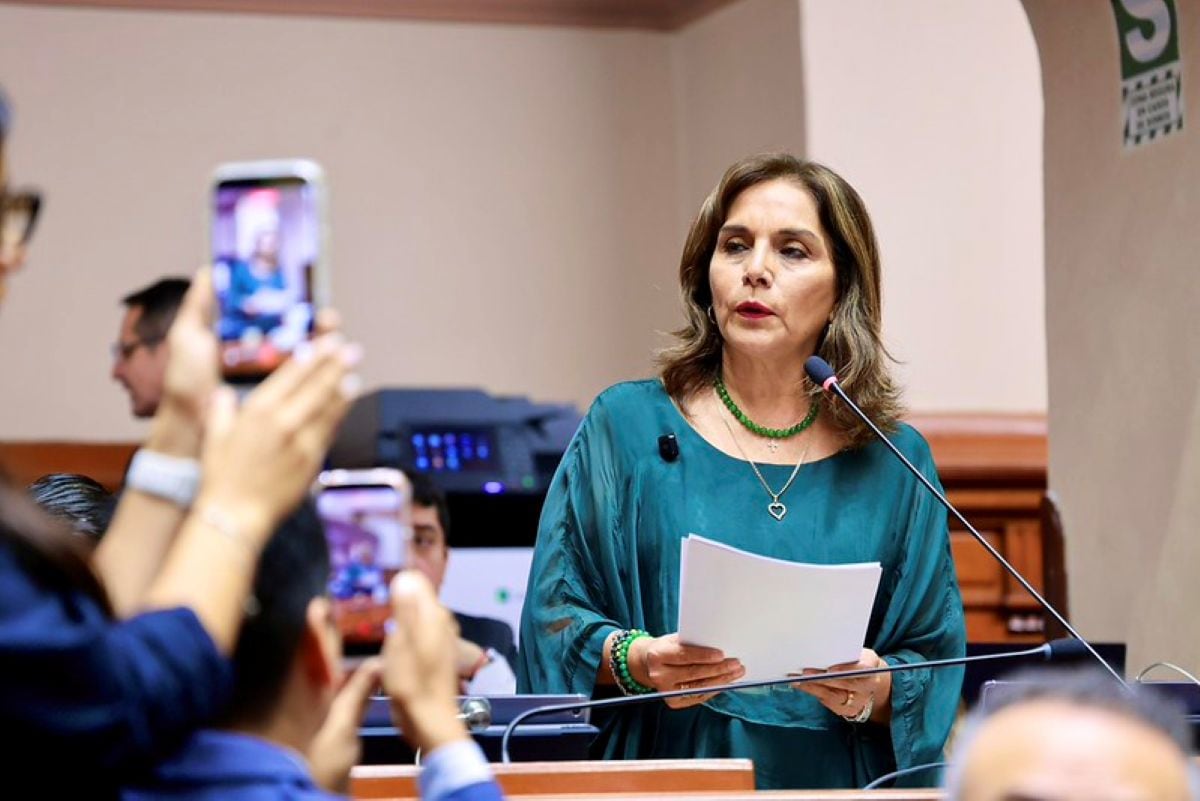 Patricia Juárez, senadora del grupo parlamentario Fuerza Popular. Foto: Congreso.