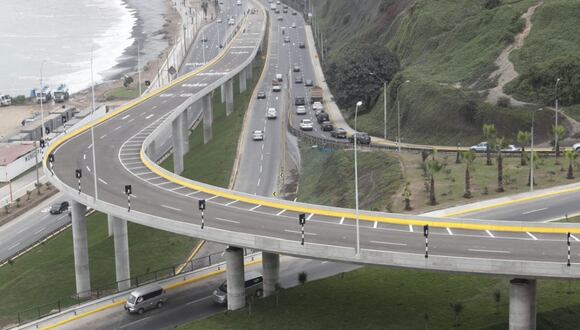 Vista del viaducto de Armendáriz, uno de los últimos construidos en Lima. (Foto: César Campos/GEC)