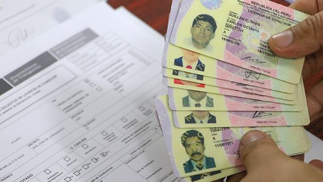 Licencia de conducir. (Foto: MTC)