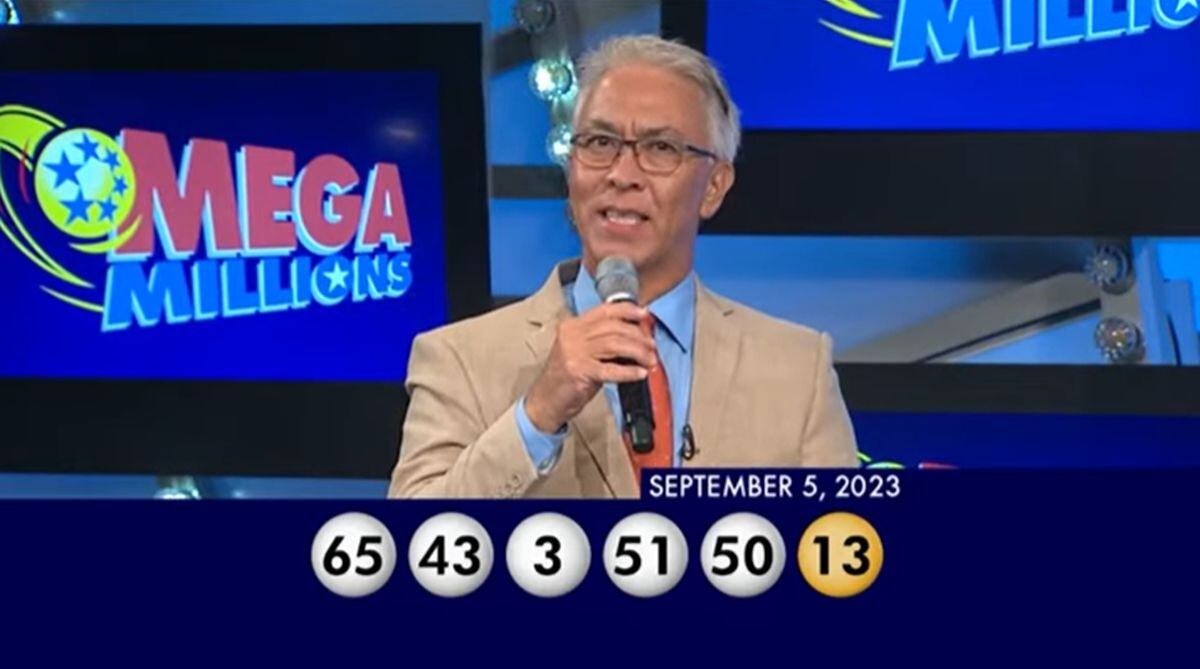 Los números ganadores del 5 de septiembre (Foto: Mega Millions)