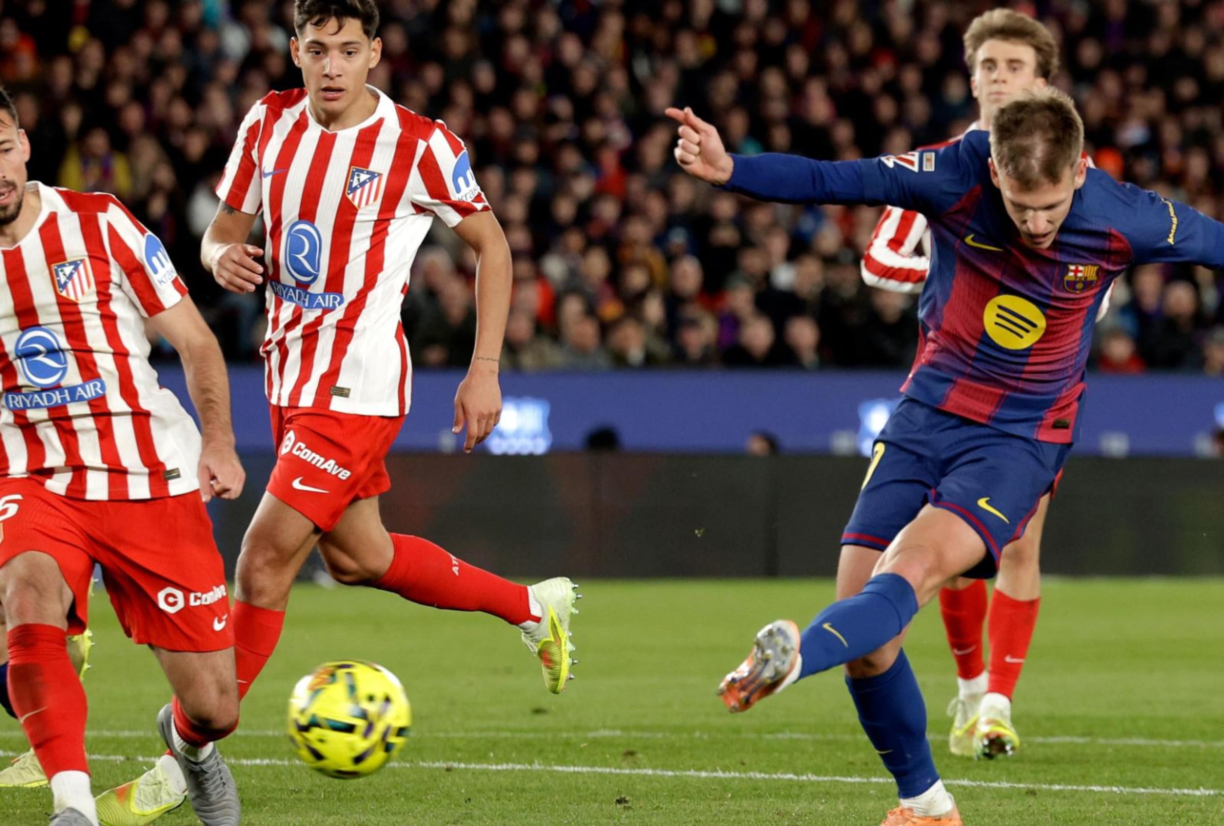 Atlético Madrid y Barcelona se enfrentarán en el Estadio Metropolitano este jueves 12 de febrero (Foto: ESPN)