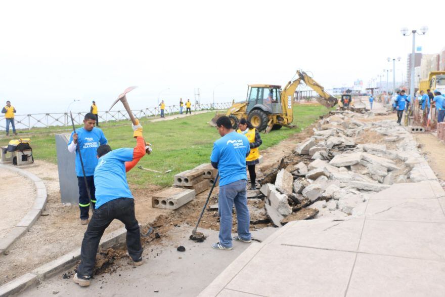 Este martes iniciaron las obras en el que será el nuevo Malecón Costanera. Foto: Difusión.